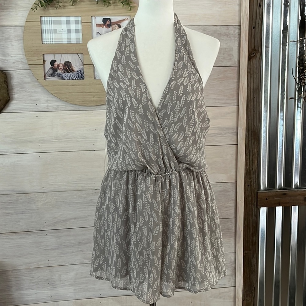 🆕 Final Touch Gray Boutique Romper M